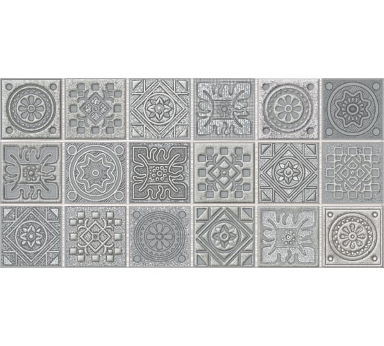 Декор Azori Ceramica grazia grey nefertiti, 20.1x40.5 см, 1 шт. 585582001 1