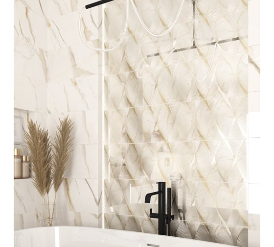 Декор Azori Ceramica apulia oro cascade, 31.5x63 см, 1 шт. 589002002