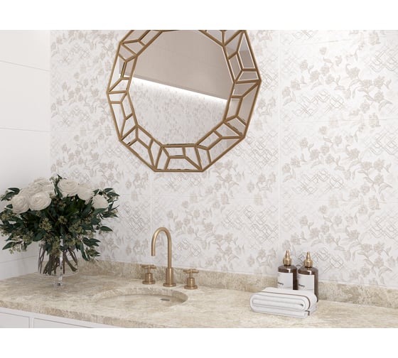 Декор Azori Ceramica mallorca beige, 31.5x63 см, 1 шт. 585082001