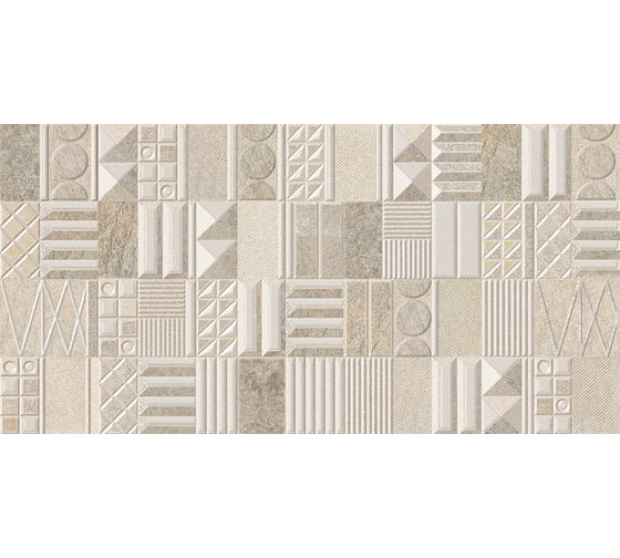 Декор Azori Ceramica stone geometria, 31.5x63 см, 1 шт. 588882001