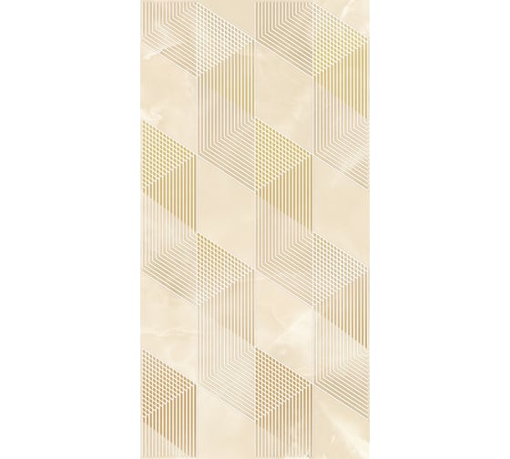 Декор Azori Ceramica opale beige geometria, 31.5x63 см, 1 шт. 589032001