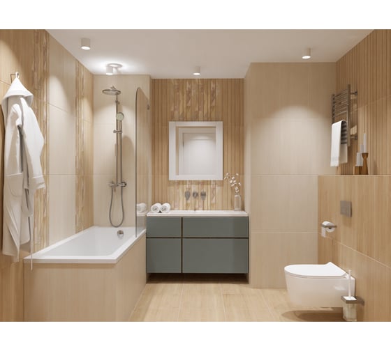 Плитка Azori Ceramica Rustic crema, 31.5x63 см 508531201