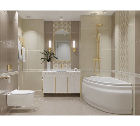 Декор Azori Ceramica romanico flora, 31.5x63 см, 1 шт. 588472001
