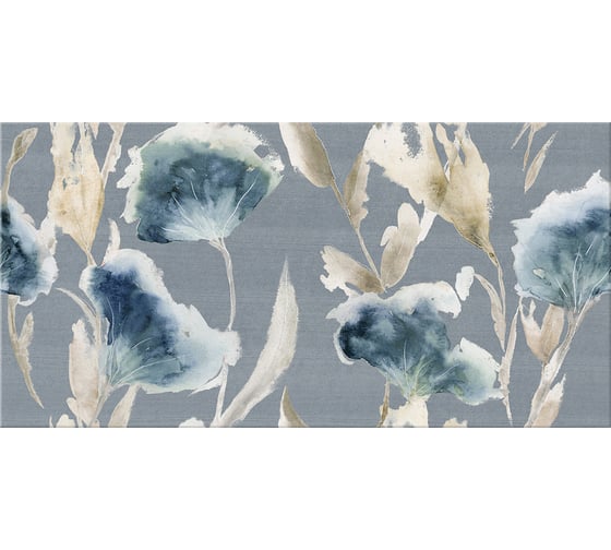 Декор Azori Ceramica aura atlantic floris, 31.5x63 см, 1 шт. 586562001
