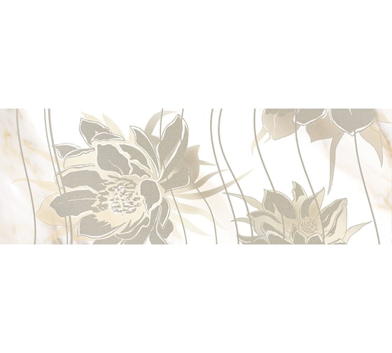 Панно Eletto Ceramica calacatta oro floris 48,4x70 см комплект из 2 плиток 587882002