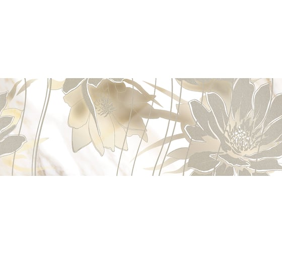 Панно Eletto Ceramica calacatta oro floris 48,4x70 см комплект из 2 плиток 587882002