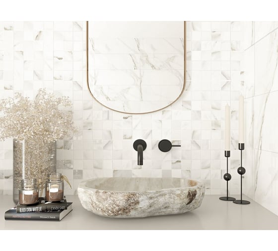 Мозаика Eletto Ceramica calacatta mosaic 30x30 см 1 шт. 588143002