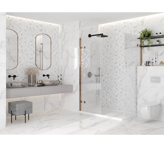 Мозаика Eletto Ceramica calacatta mosaic 30x30 см 1 шт. 588143002