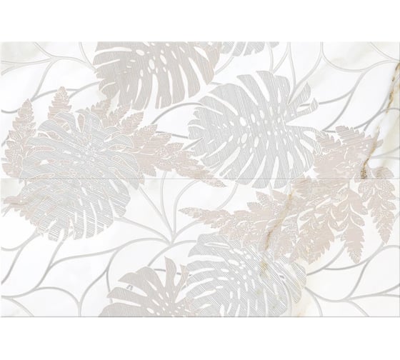 Панно Eletto Ceramica calacatta fern 48,4x70 см комплект из 2 плиток 586482001
