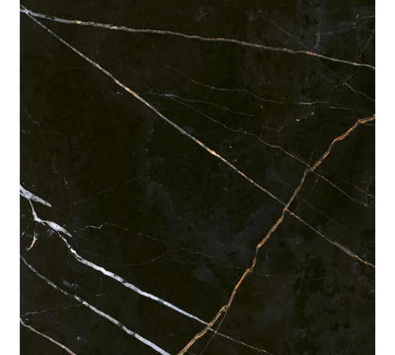 Напольная плитка Eletto Ceramica black and gold 42x42 см 508113001 1