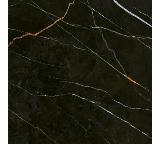Напольная плитка Eletto Ceramica black and gold 42x42 см 508113001