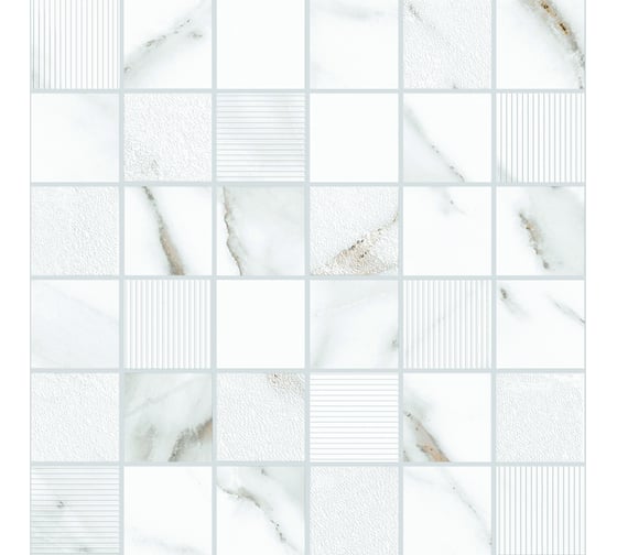 Мозаика Eletto Ceramica calacatta grey mosaic 30x30 см 1 шт. 588143004