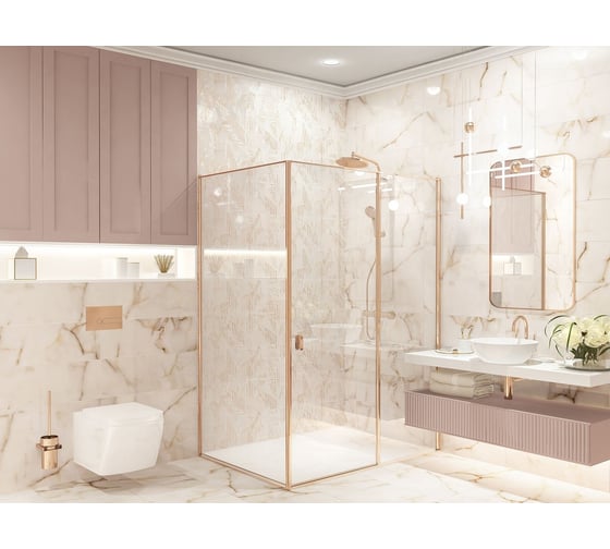 Панно Eletto Ceramica rosa portogallo 48,4x70 см комплект из 2 плиток 588382001