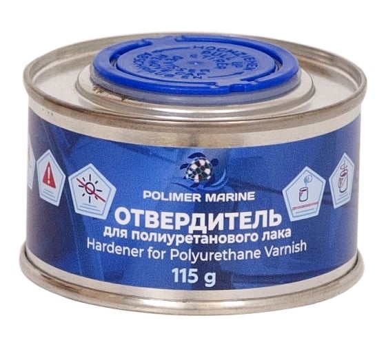 Полиуретановый лак POLIMER MARINE двухкомпонентный 2к, матовый, 0.5 кг 0.5ЛПМ