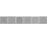 Бордюр Azori Ceramica grazia grey nefertiti 40,5x6,2 см 1 шт. 585581001 1