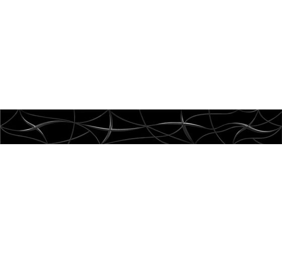 Бордюр Azori Ceramica vela nero stella 50,5x6,2 см 1 шт. 587111002