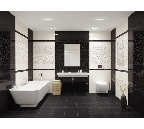 Бордюр Azori Ceramica vela nero stella 50,5x6,2 см 1 шт. 587111002