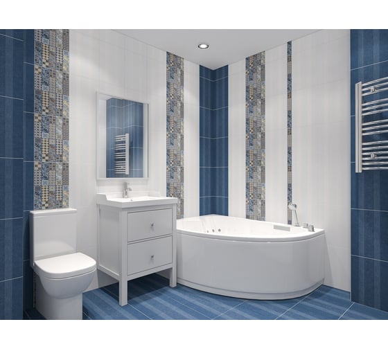 Бордюр Azori Ceramica камлот индиго эйша 40,5x5 см 1 шт. 582551004