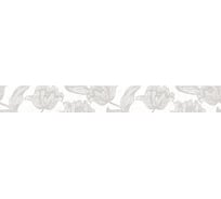 Бордюр Azori Ceramica mallorca grey floris 63x7.5 см 1 шт. 585071001