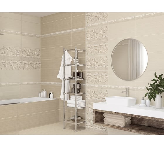 Бордюр Azori Ceramica romanico flora 63x7,5 см 1 шт. 588471001