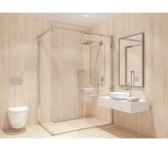 Бордюр Azori Ceramica ascoli beige diamond 63x7.5 см 1 шт. 587121002