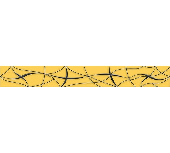 Бордюр Azori Ceramica vela ochra stella 50,5x6,2 см 1 шт. 587091002 1