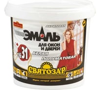 Эмаль для дверей и окон Finlux Святозар-31 ведро, 1 кг, белый 4603783200047