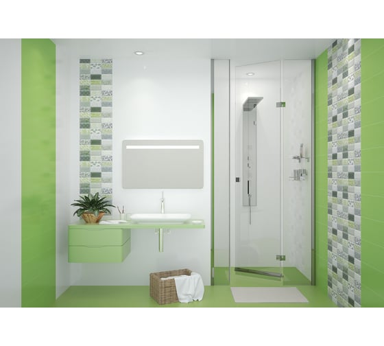 Плитка Azori Ceramica элара верде, 20.1x40.5 см 503961101