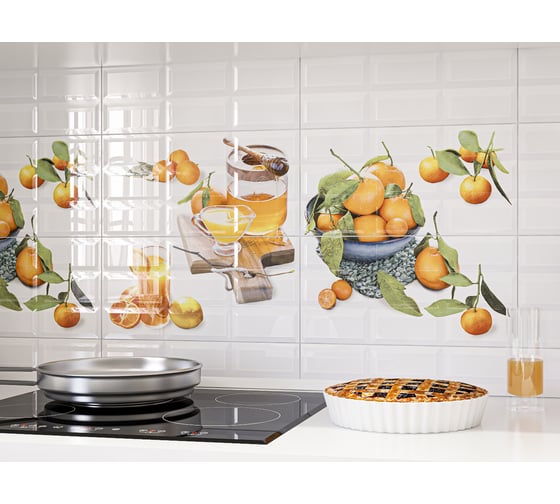 Панно Azori Ceramica vogue citrus 2, 40.5x40.2 см, 2 шт. 583012024