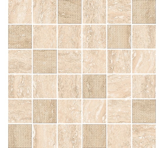 Мозаика Azori Ceramica ascoli beige mosaic, 30x30 см, 1 шт. 587433001
