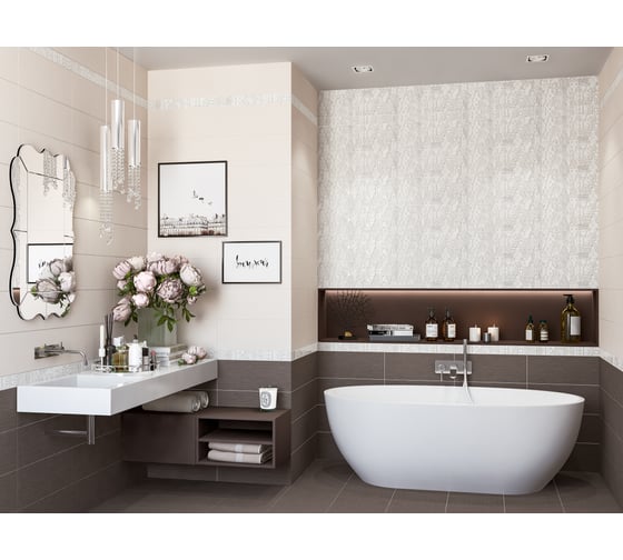 Плитка Azori Ceramica amati beige, 20.1x50.5 см 504191201