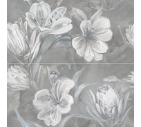 Панно Azori Ceramica opale grey flower, 63x63 см, комплект из 2 плиток 588912003