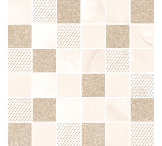 Мозаика Azori Ceramica opale beige mosaic, 30x30 см, 1 шт. 587433003 1