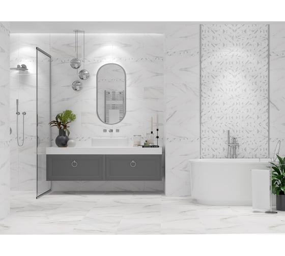 Плитка Azori Ceramica alpi marmo, 20.1x50.5 см 508801201