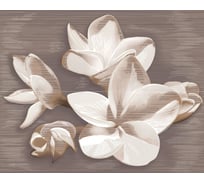 Панно Azori Ceramica amati plumeria alba, 50.5x40.2 см, комплект из 2 плиток 584192003