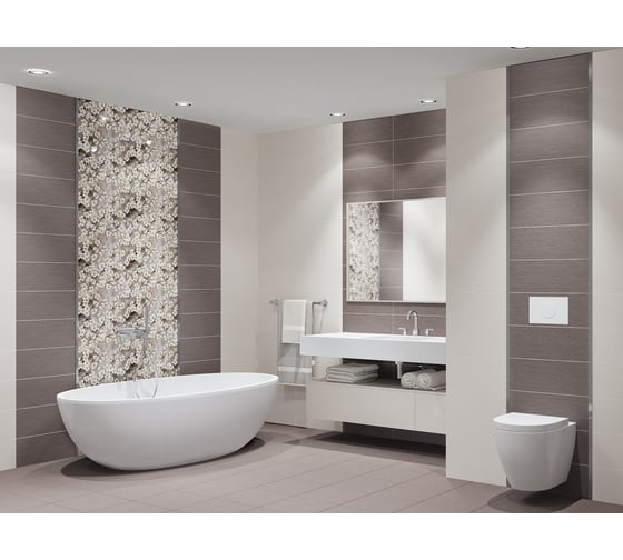 Панно Azori Ceramica 50.5x40.2 см, amati sakura, комплект из 2 плиток 584192002