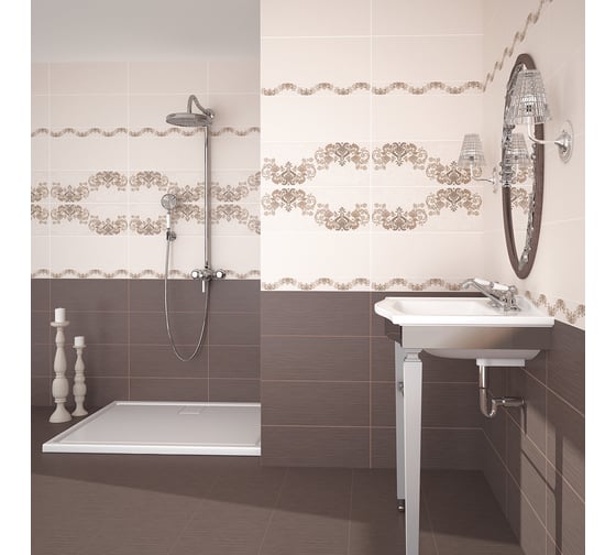 Панно Azori Ceramica amati modern, 50.5x40.2 см, комплект из 2 плиток 584192001