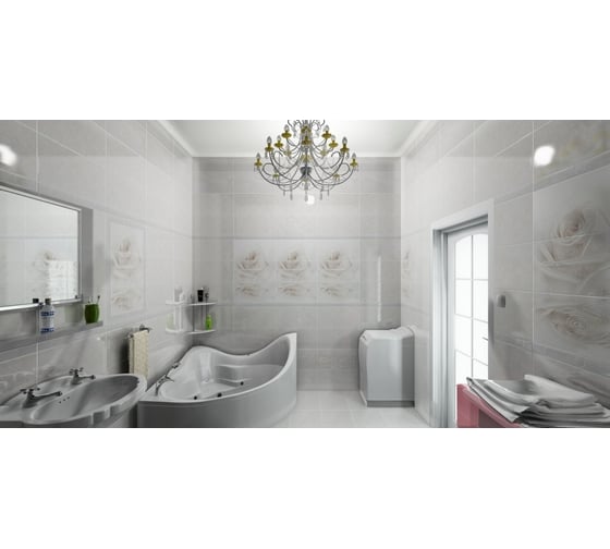 Настенная плитка Belleza Нежность 00-00-5-10-00-11-350 светло-бежевый, 1.625 кв.м, 13 шт. СК000032888