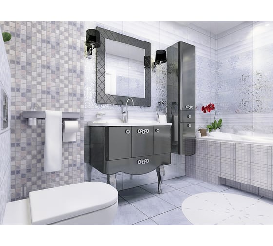 Настенная плитка Belleza Атриум 00-00-5-17-00-06-591 серый, мрамор, 1.2 кв.м, 10 шт. СК000020458