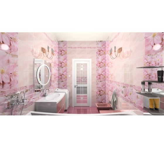 Декоративный массив Belleza Букет 07-00-5-09-01-41-665 розовый СК000010774