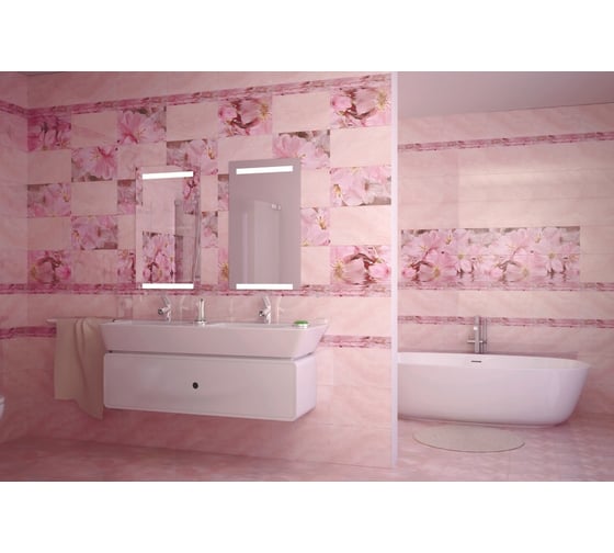 Декоративный массив Belleza Букет 07-00-5-09-01-41-665 розовый СК000010774