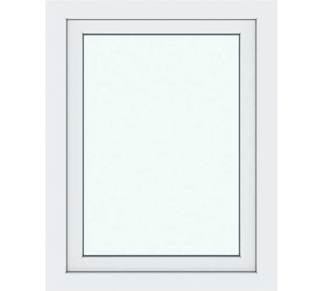 Окно ПВХ АМЕГА 1000x1000 мм, поворотно-откидное правое, двухкамерный стеклопакет ПВХ_998