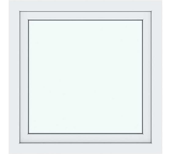 Окно ПВХ АМЕГА 800x800 мм, поворотно-откидное правое ПВХ_1011