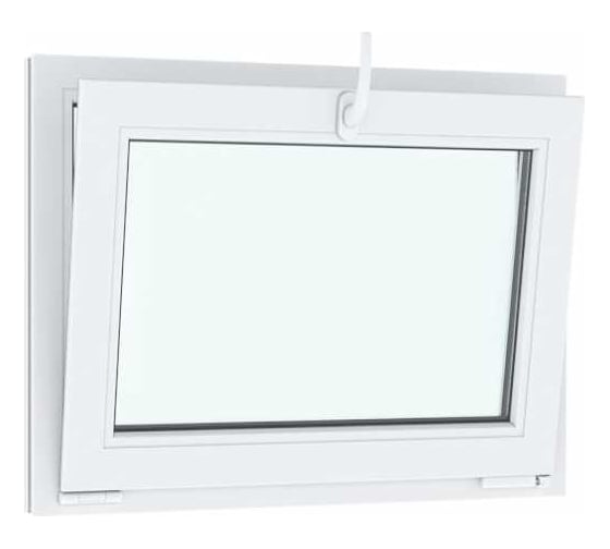 Окно ПВХ АМЕГА 670x870 мм, фрамуга, двухкамерный стеклопакет ПВХ_993