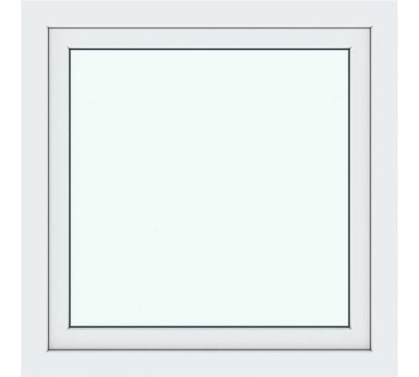 Окно ПВХ АМЕГА 800x800 мм, поворотно-откидное правое, однокамерный стеклопакет ПВХ_983