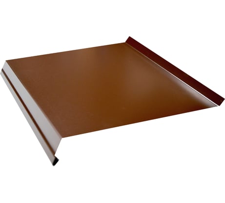 Отлив ТАВРОС 0.4х100х2000 мм, полиэстер, глянец, RAL 8017 шоколадно-коричневый 3000724