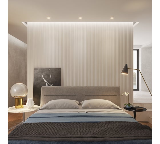 Стеновые 3д панели Artpole WAVE (гипсовые; белые; 600x600 мм; 1 шт.; 0.36 кв. м) M-0073