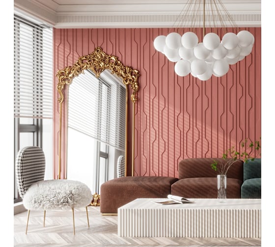Стеновые 3д панели Artpole DRIVE (гипсовые; белые; 600x600 мм; 1 шт.; 0.36 кв. м) M-0087