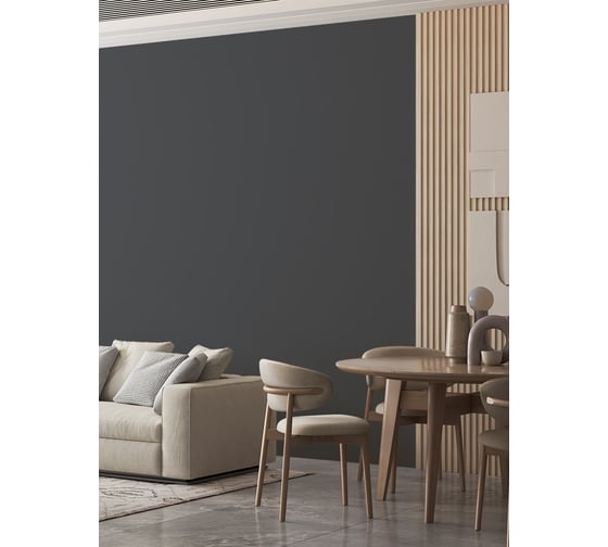 Краска для стен и обоев ATURI Design Velvet графит, 7 кг T4-000120088