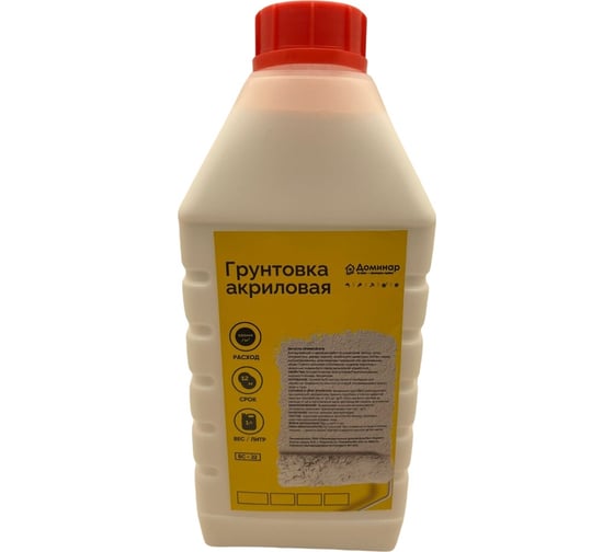 Грунтовка акриловая Доминар бс 22 антисептическая, 1 л S24483
